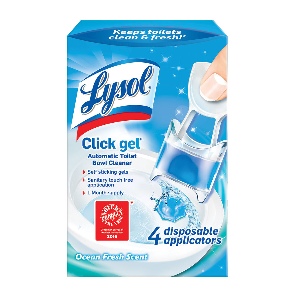 Lysol® Click Gel Toilet Bowl Cleaner - Ocean Fresh, 4ea, 5/CT