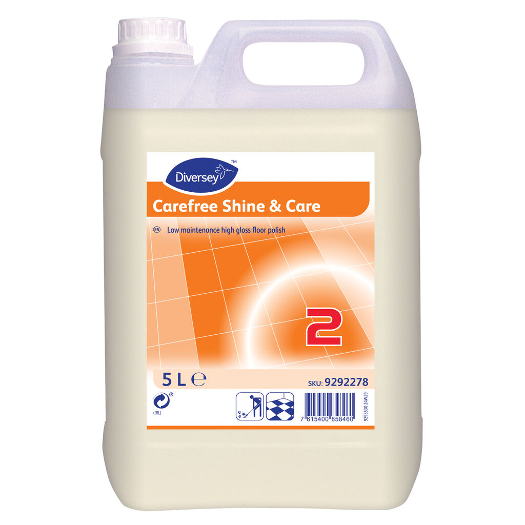Carefree Shine & Care 2x5L - Alcohol resistant, floor polish