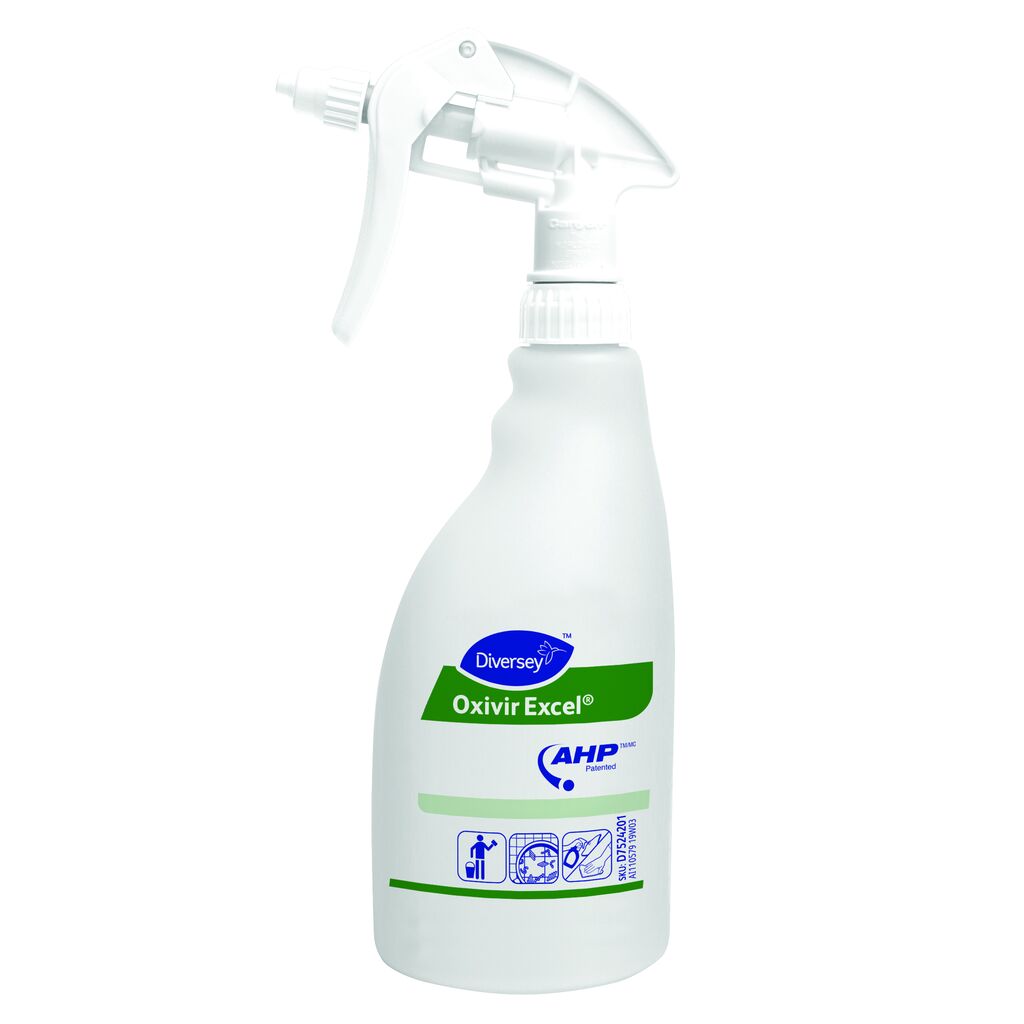 Flaconi per Oxivir Excel 5x5pz - Flaconi con spruzzatore da 500 ml per Oxivir Excel