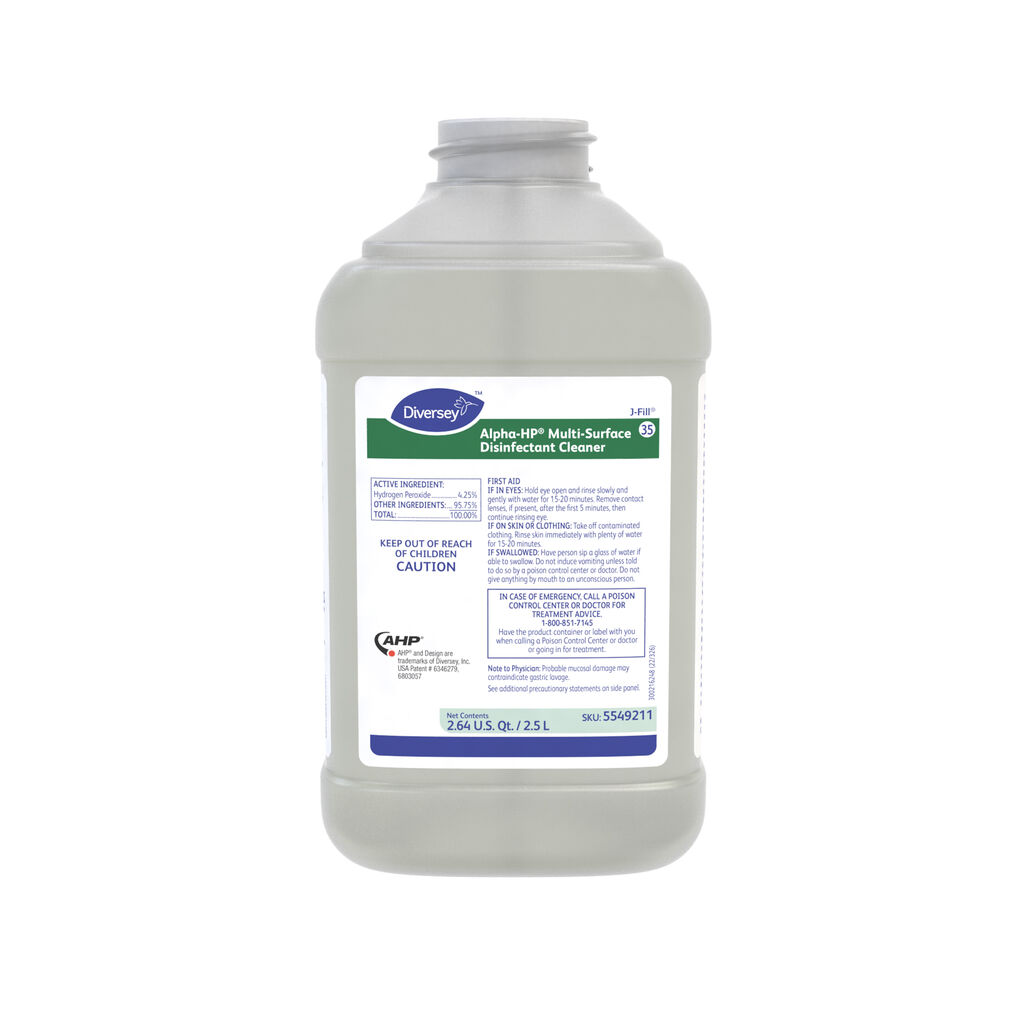 Alpha-HP® Multi-Surface Disinfectant Cleaner 35, 2.5L, J-Fill® / QuattroSelect®, 2/CT - Multi-Surface Disinfectant Cleaner