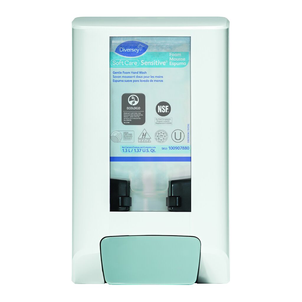 IntelliCare Manual Dispenser II, White, 1ea, 6/CT - Distributeur de soins manuels, blanc, avec verrouillage optionnel