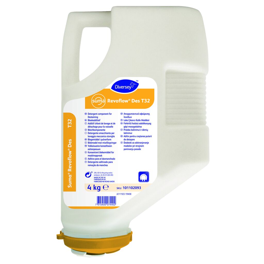 Suma Revoflow Des T32 3x4kg - Hygiënisch bleekmiddel voor machinale vaatwas