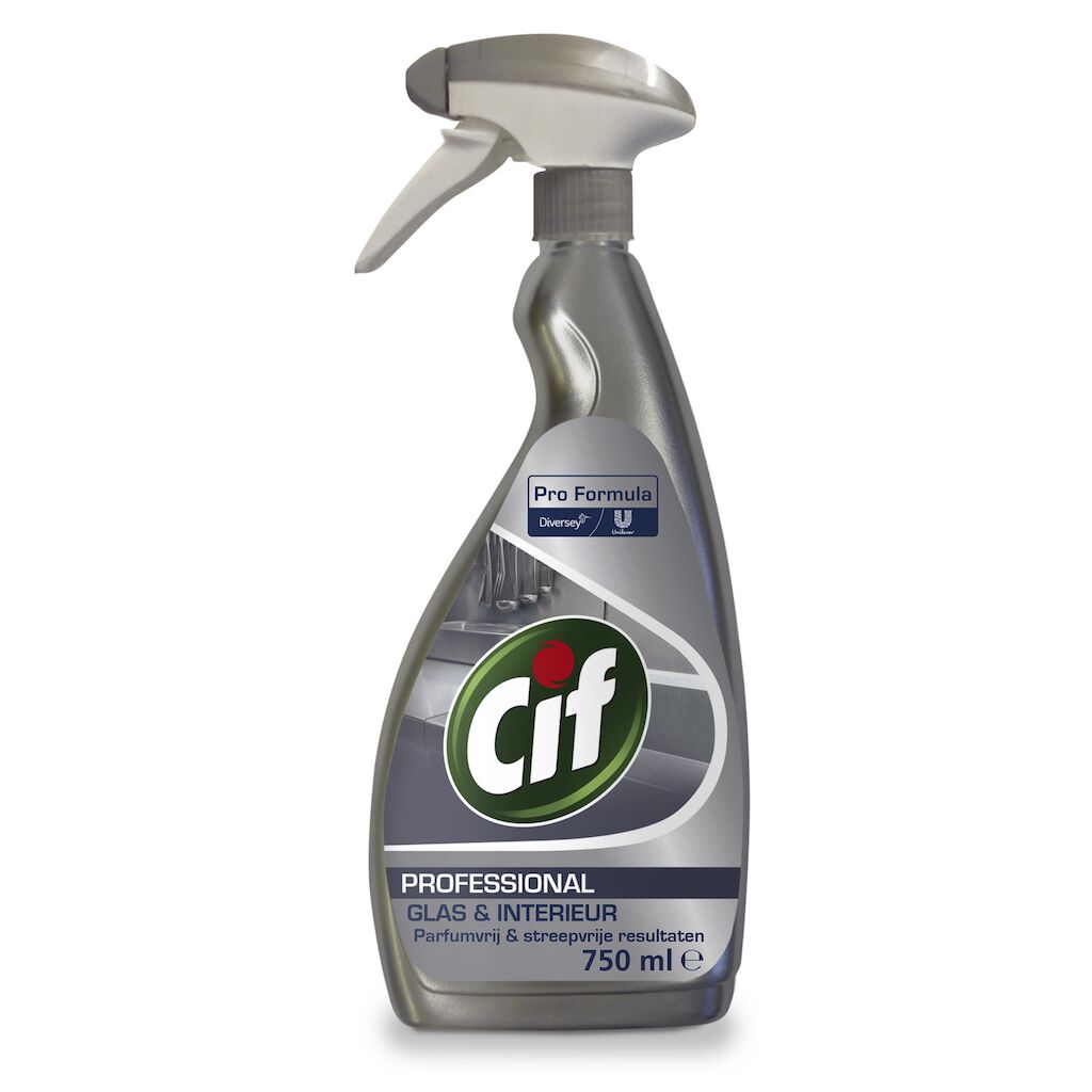Cif Pro Formula Roestvrij Staal 6x0.75L - Reiniger voor roestvrij staal