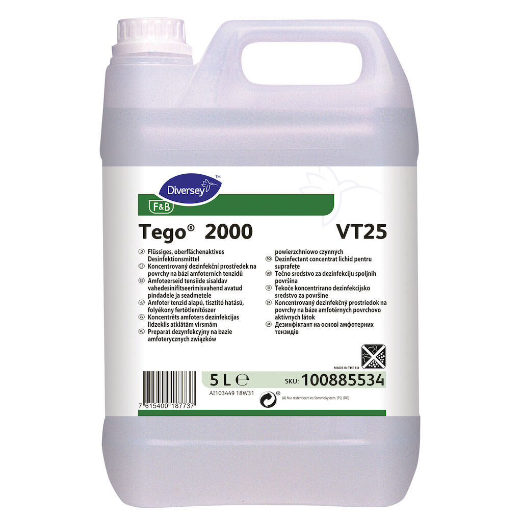 Tego 2000 VT25 2x5L - Preparat dezynfekcyjny na bazie amfoterycznych związków powierzchniowo czynnych