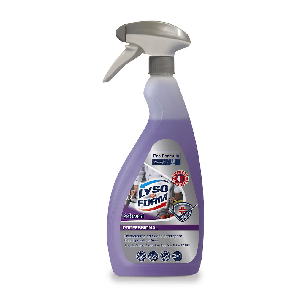 Lysoform Safeguard 2 in 1 6x0.75L - Detergente Disinfettante 2 in 1
