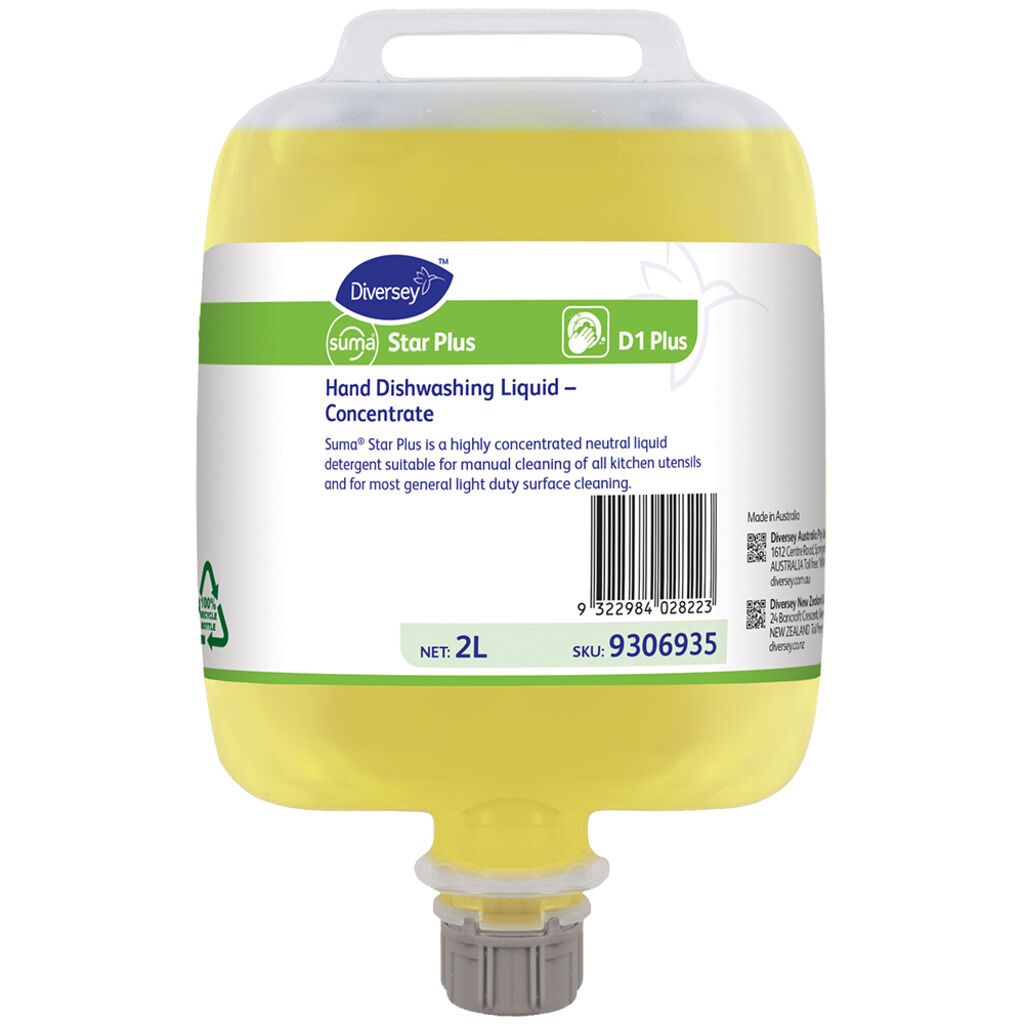 Suma Star-plus D1 3x2L - Hand Dishwashing liquid concentrated