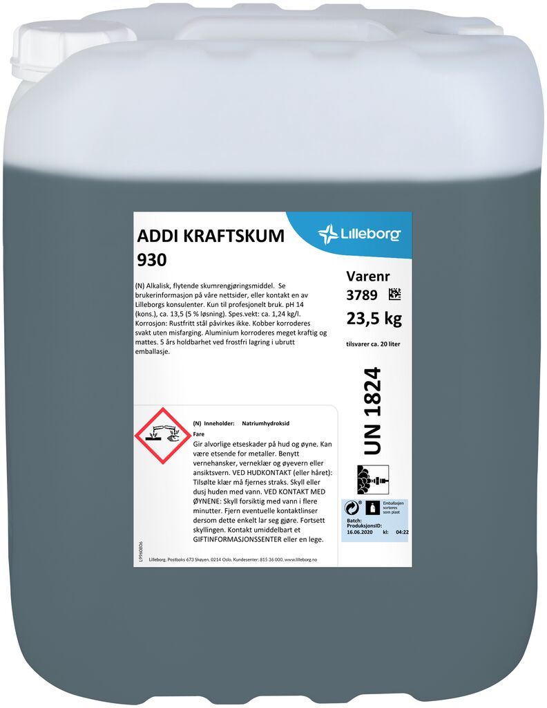 ADDI KRAFTSKUM 930 23.5kg - Sterkt alkalisk skumrengjøringsmiddel