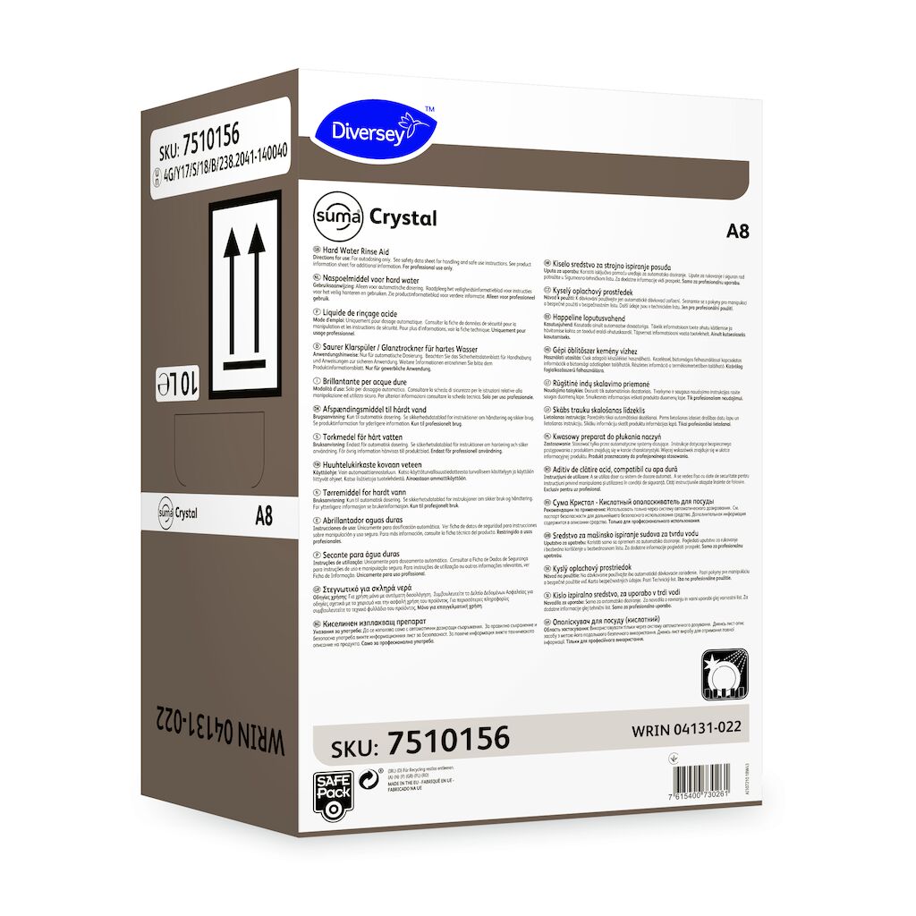 Suma Crystal A8 10L - Naspoelmiddel voor hard water