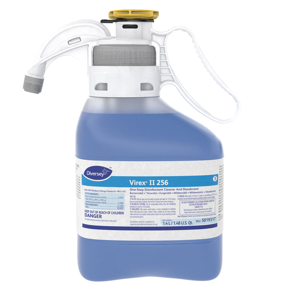 Virex® II 256 One-Step Disinfectant Cleaner and Deodorant, 1.4L, 2/CT - Disinfectant cleaner and deodorant.