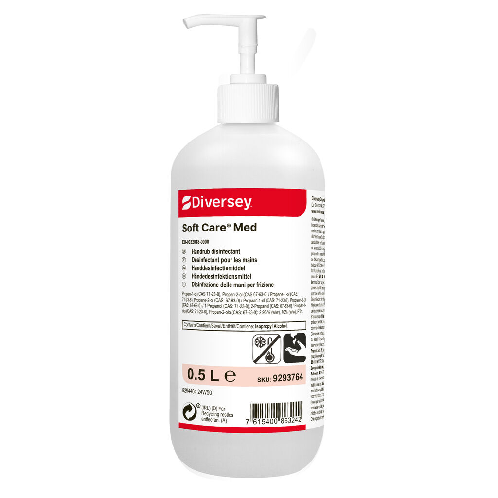 Soft Care Med 6x0.5L - Désinfectant instantané pour les mains