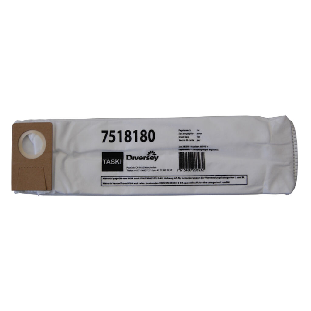 TASKI Disposable Fleece Dust Bags 10stk. - TASKI ergodisc/jet/tapi Fleece Poser
