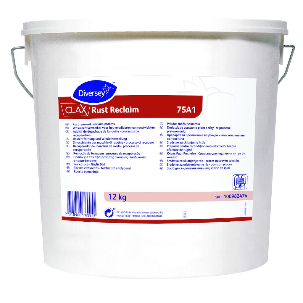 Clax Rust Reclaim 75A1 12kg - Oxalsäurepulver für die Entfernung von Rostflecken
