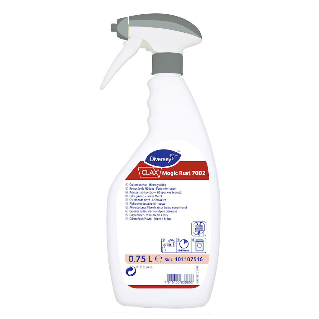 Clax Magic Rust 70D2 6x0.75L - Remoção de Nódoas - Ferro e ferrugem