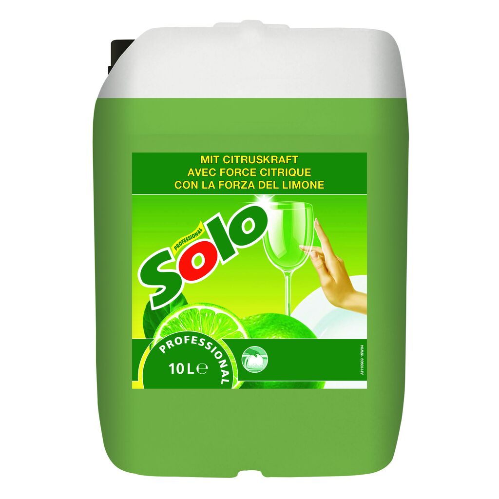 Solo Professional 10L - Liquide pour le lavage manuel de la vaisselle avec force citrique