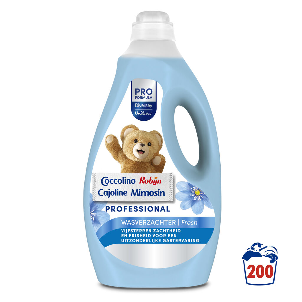 Robijn Fresh Professional Geconcentreerde wasverzachter 5L 2x5L - De vertrouwde Robijn wasverzachter, nu in een frisse nieuwe look.