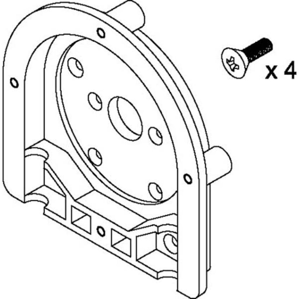 Pump Head Rear Moulding Big Wheel 1pz