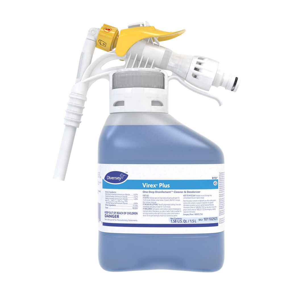 Virex® Plus, 1.5L, 2/CT - One-Step Disinfectant Cleaner & Deodorant