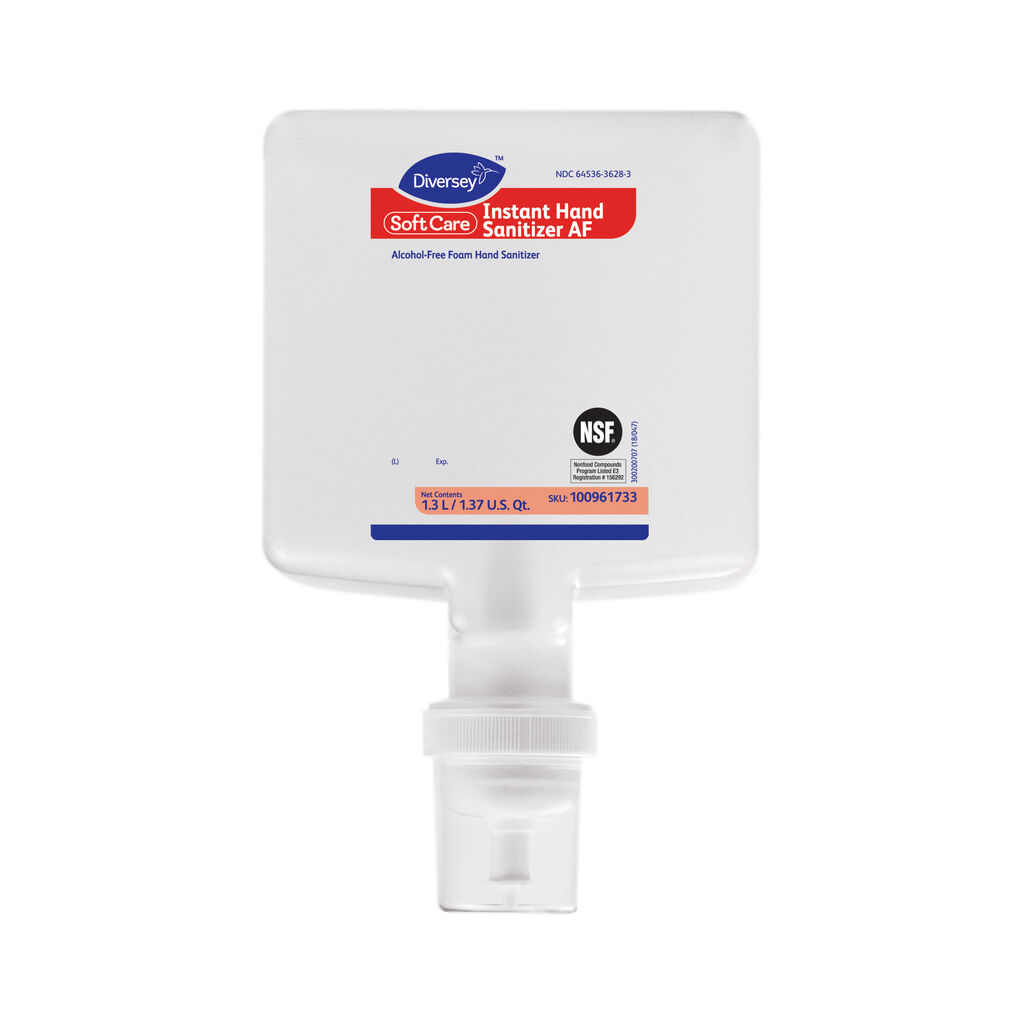 Soft Care® Instant Hand Sanitizer AF (US), 1.3L, 6/CT - Alcohol-Free Foam Hand Sanitizer