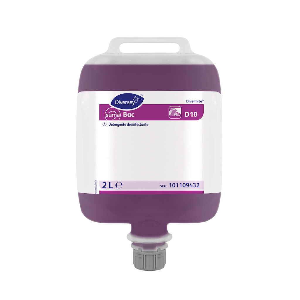 Suma Bac D10 3x2L - Detergente desinfectante en base amonios cuaternarios
