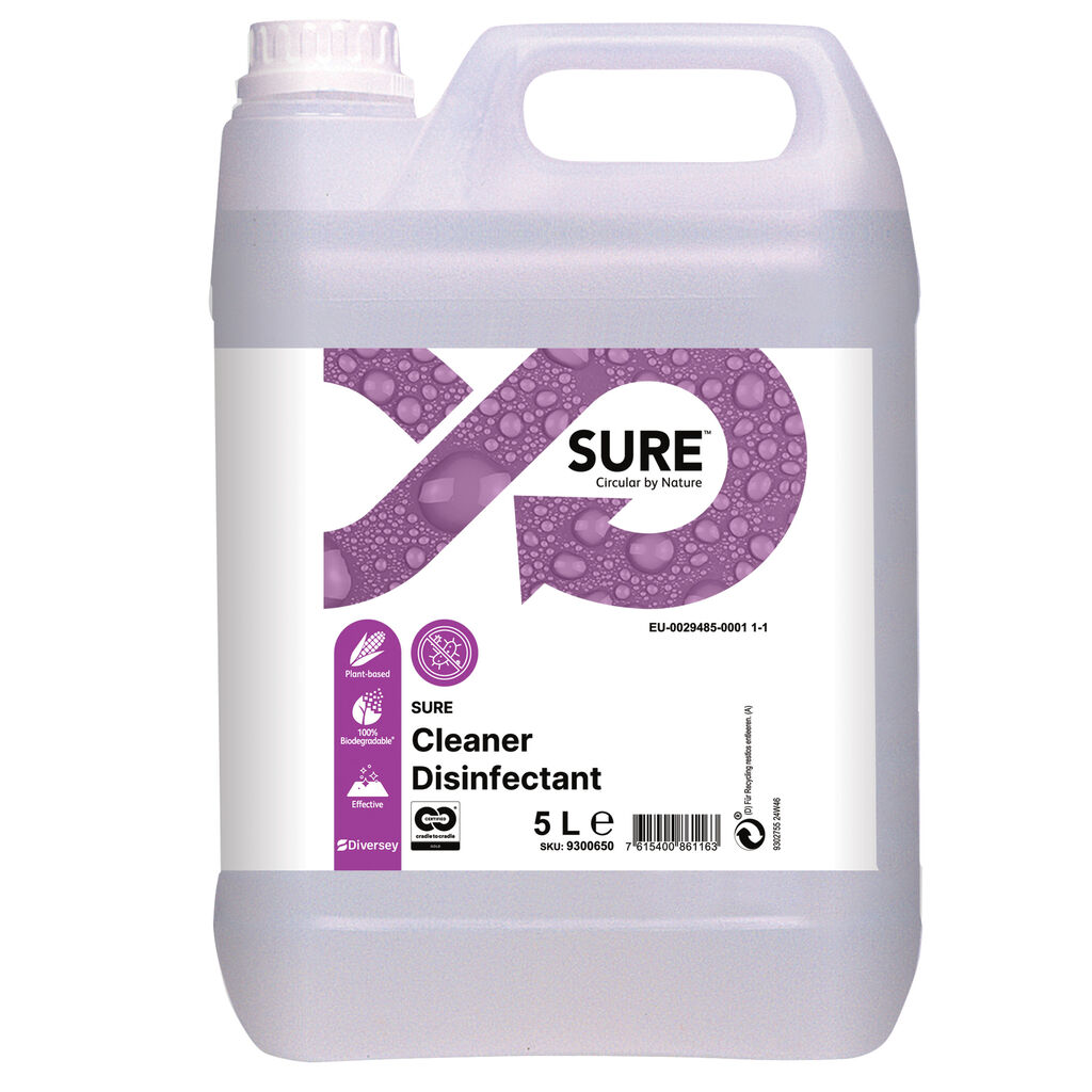 SURE Cleaner Disinfectant 2x5L - Nettoyant désinfectant concentré
