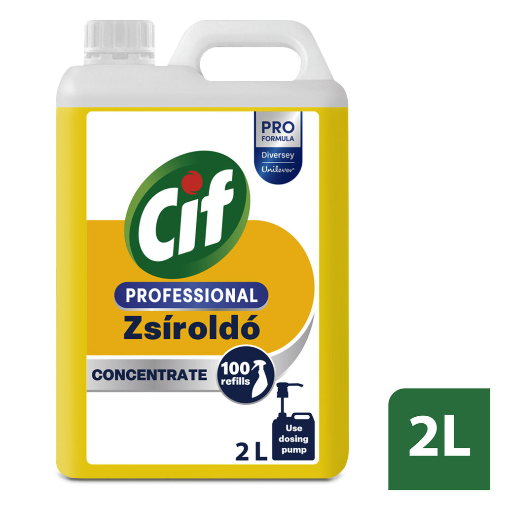 Cif Professional Zsíroldó tisztítószer koncentrátum 2x2L