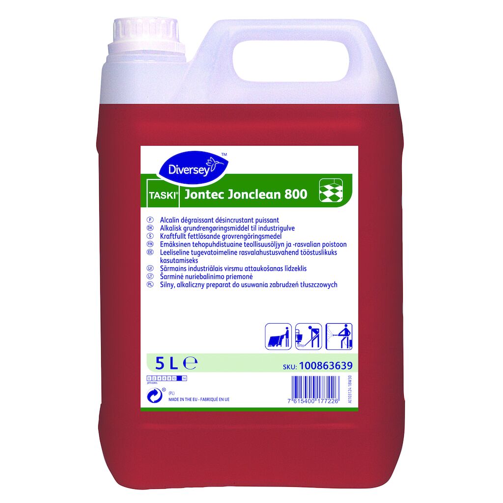 TASKI Jontec Jonclean 800 2x5L - Alcalin dégraissant désincrustant puissant