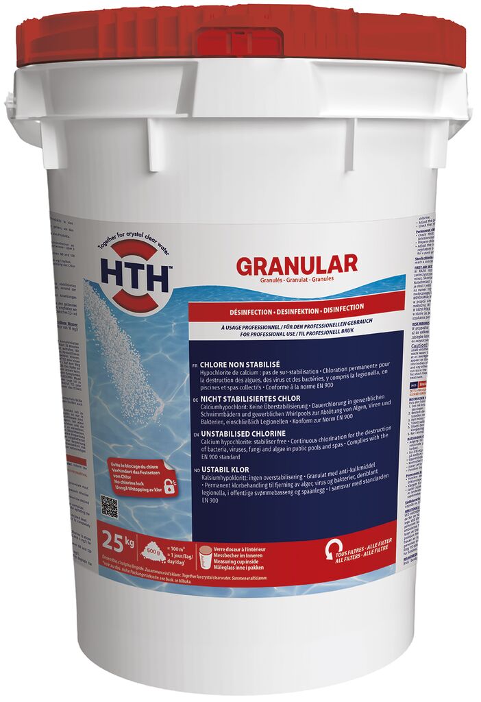 HTH GRANULAR 25kg - Nicht stabilisiertes Chlor Granulat