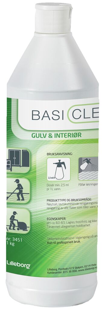 BASICLEAN GULV OG INTERIØR 12x1kg