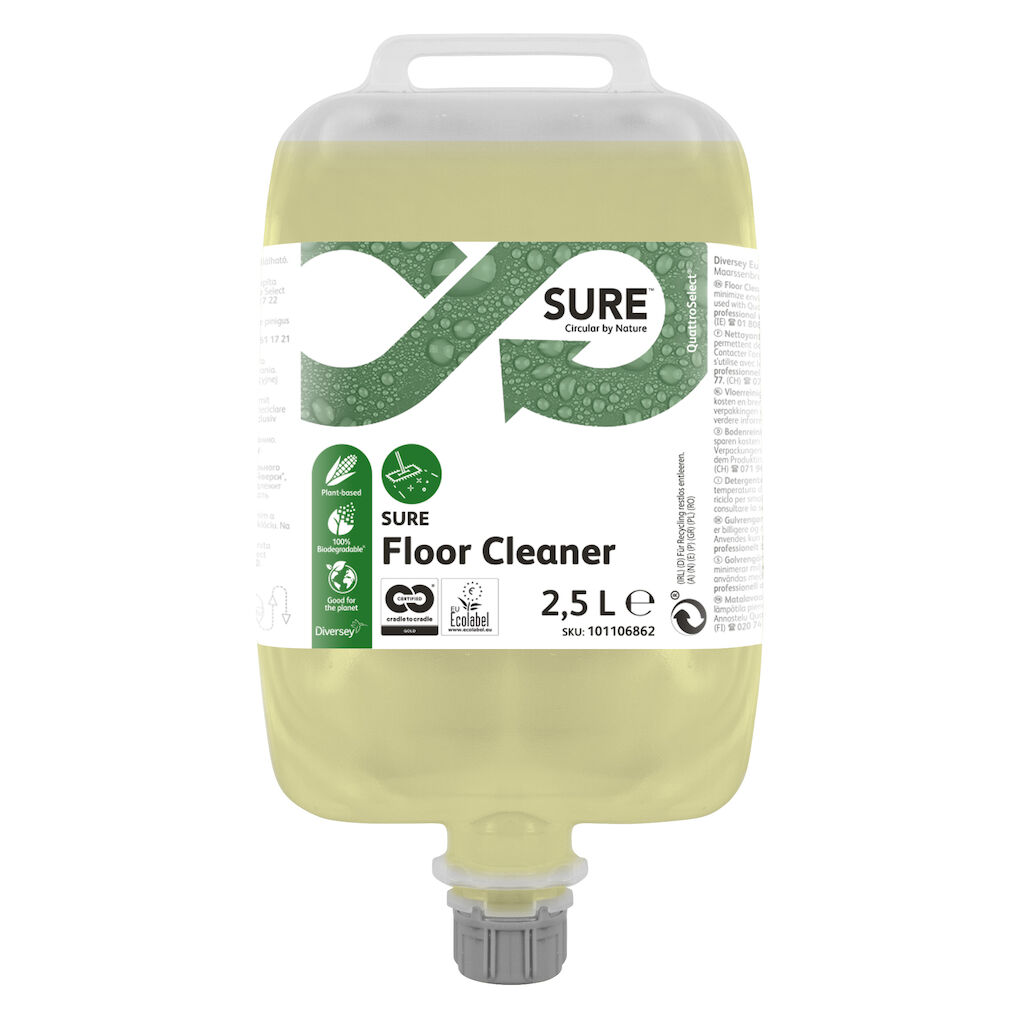 SURE Floor Cleaner QS 2x2.5L - Prostriedok na denné čistenie podláh va balení QuattroSelect