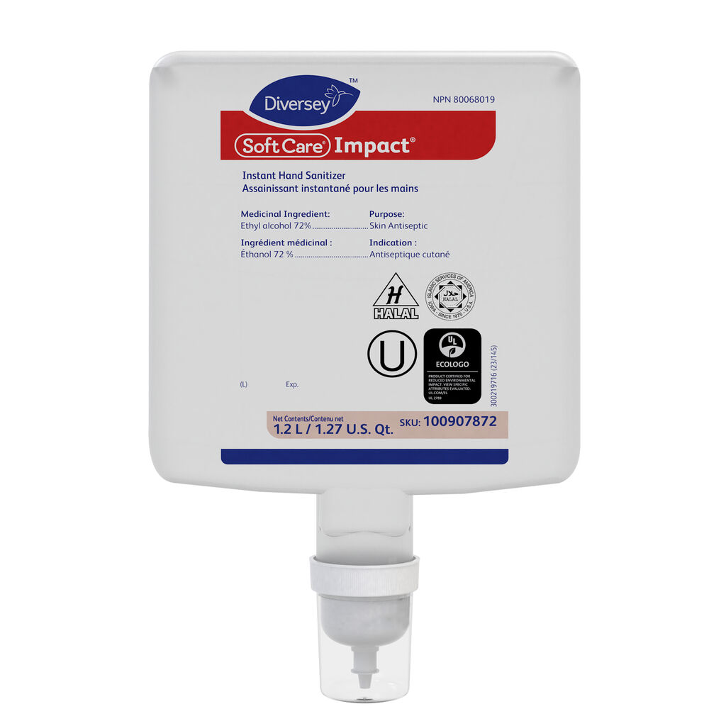 Soft Care® Impact® Instant Hand Sanitizer (CAN), 1.2L, 6/CT - Désinfectant pour les mains instantané