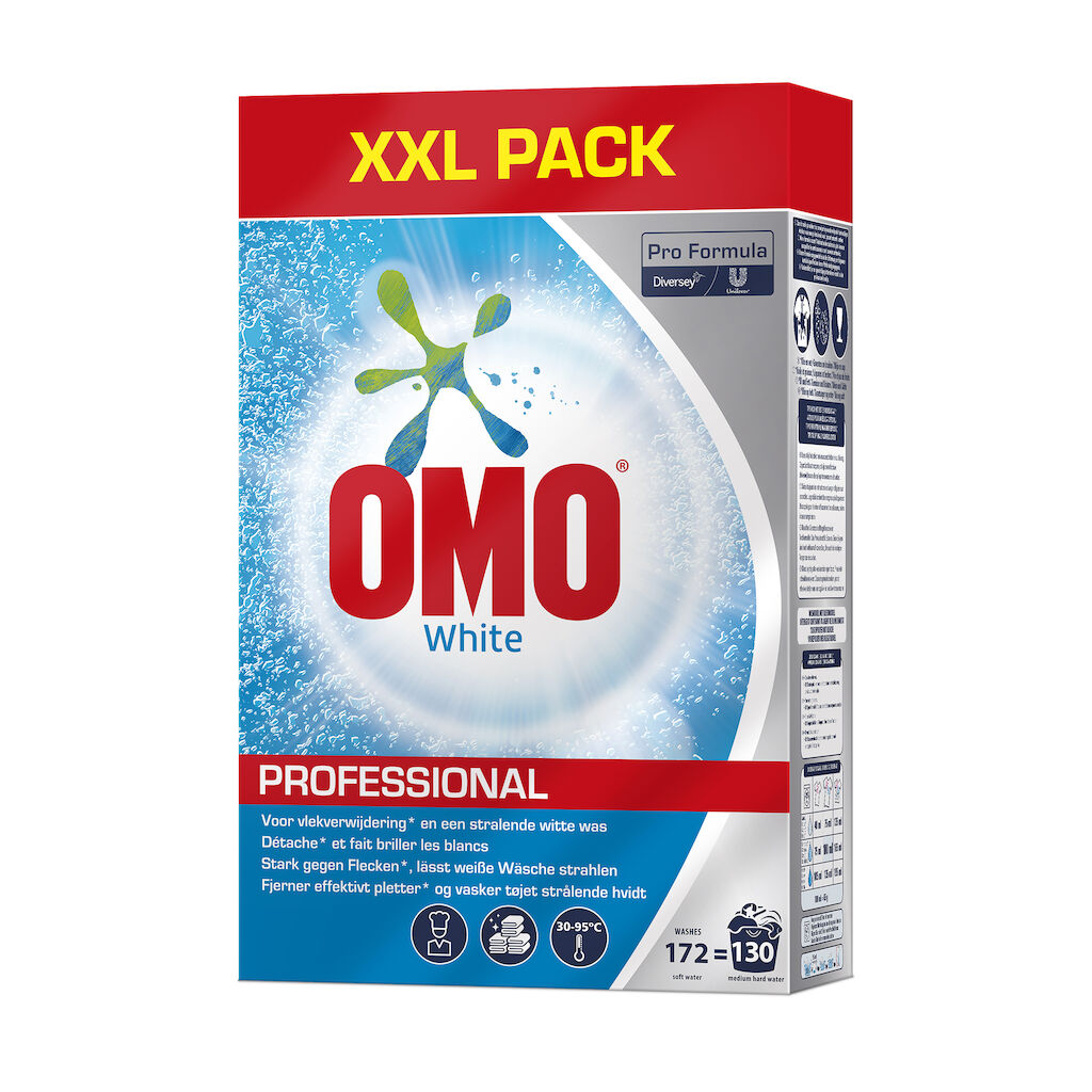 Omo Pro Formula Waspoeder - Wit 8.4kg - Waspoeder voor witte was