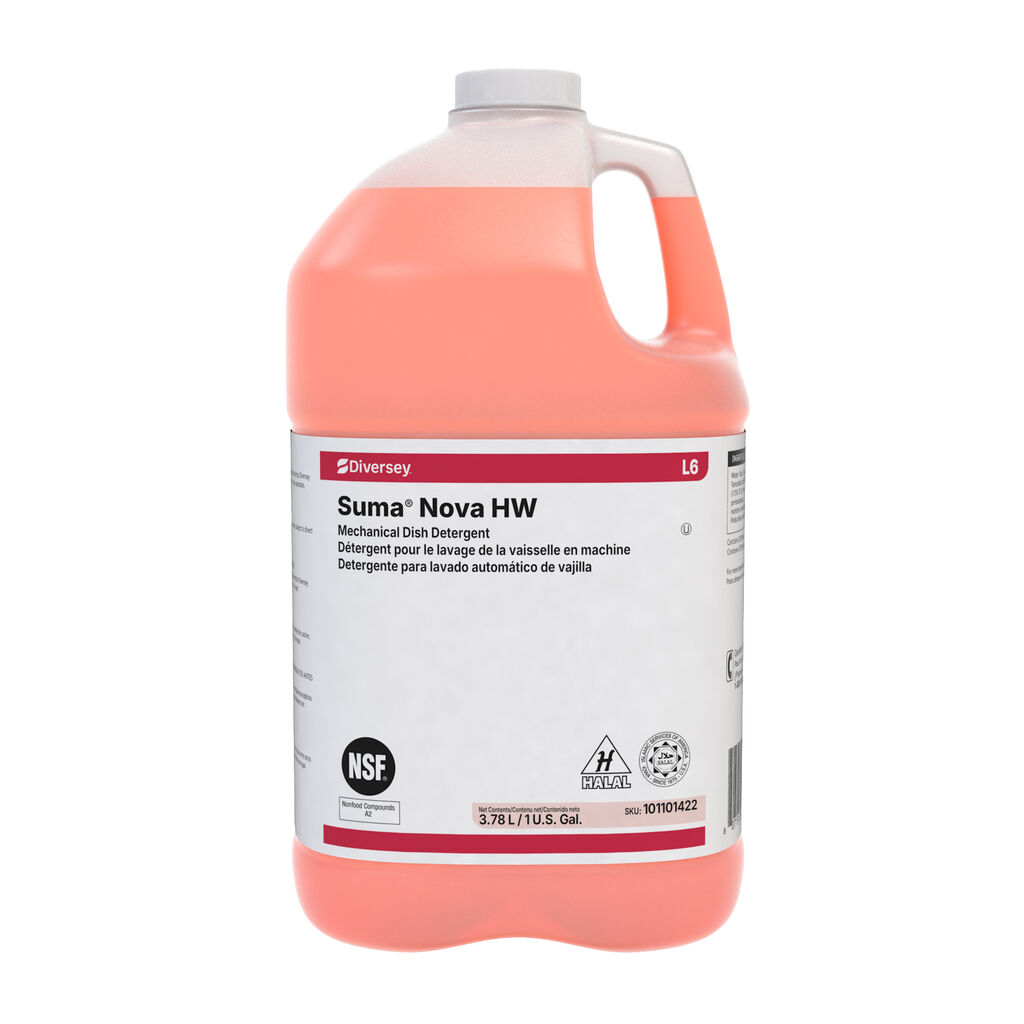 Suma® Nova HW L6 L6, 1gal, 4/CT - Mechanical Dish Detergent