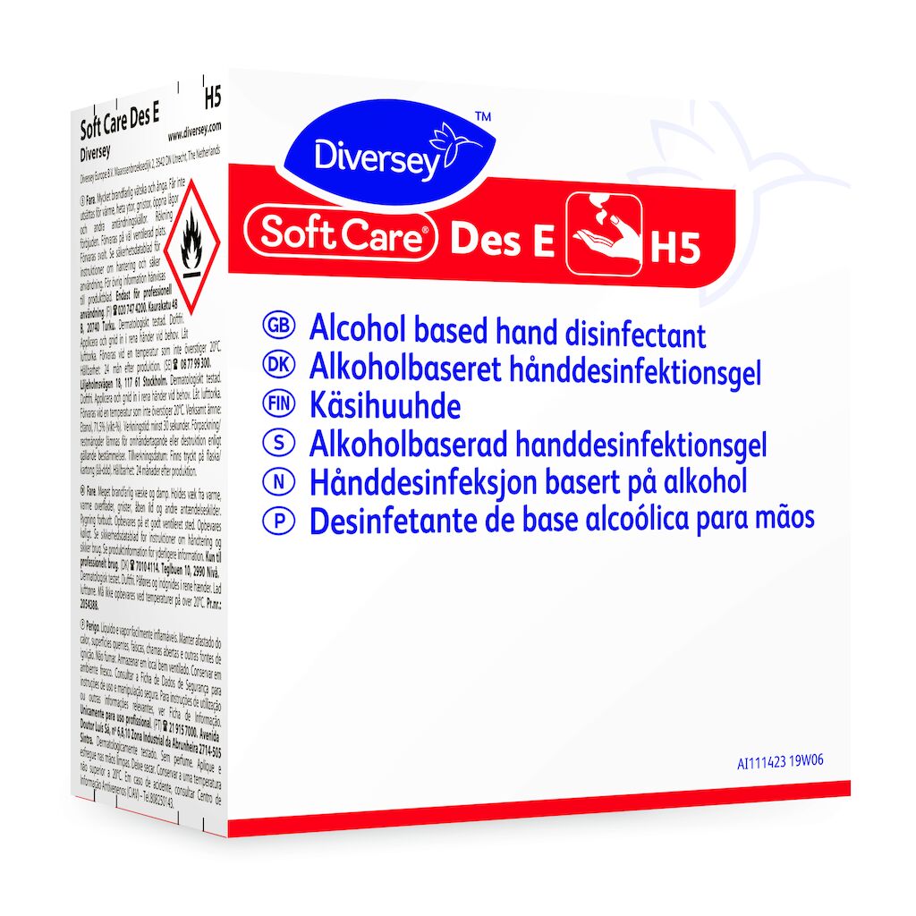 Soft Care Des E H5 6x0.8L - Alcohol based hand disinfectant