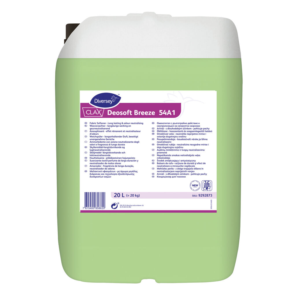 Clax Deosoft Breeze 54A1 20L - Balsam de rufe – parfum concentrat nou, de lungă durată