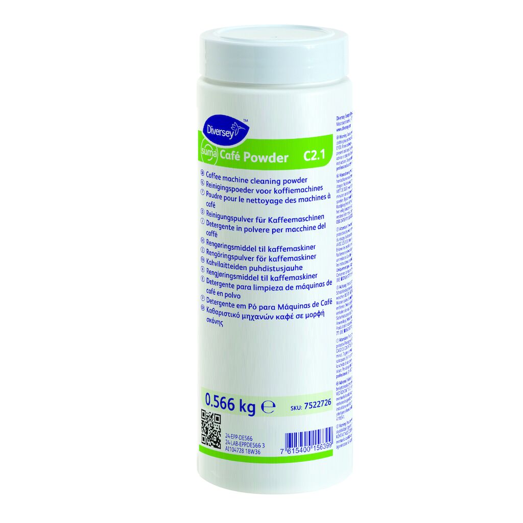 Suma Café Powder C2.1 2x0.566kg - Kahvilaitteiden puhdistusjauhe