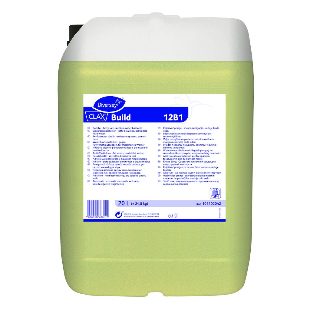 Clax Build 12B1 20L - Booster for fatty soils, medium water hardness