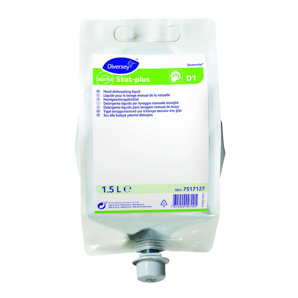 Suma Stat-plus D1 4x1.5L - Υγρό απορρυπαντικό για πλύσιμο σκευών στο χέρι