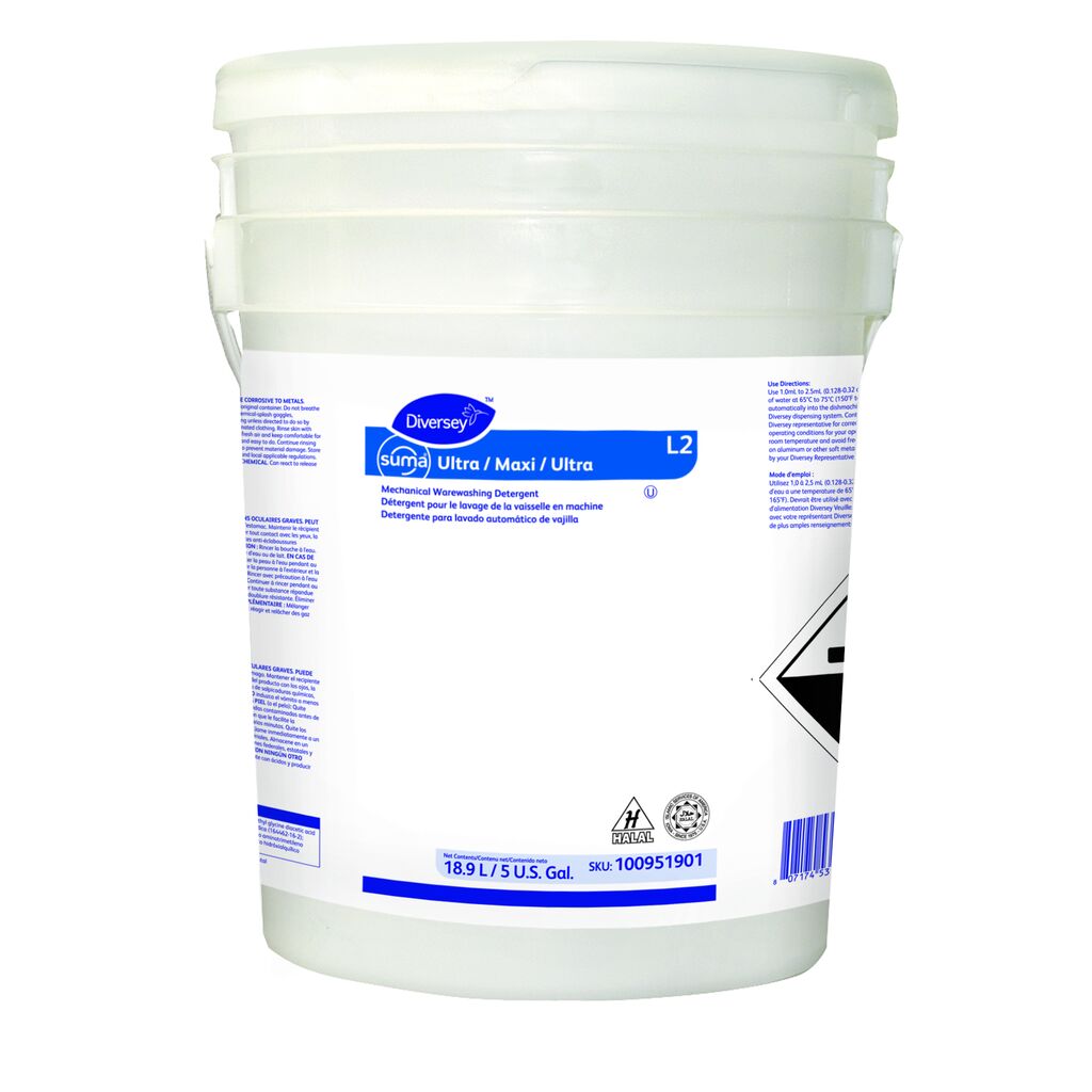 Suma® Ultra L2, 5gal - Mechanical Warewashing Detergent