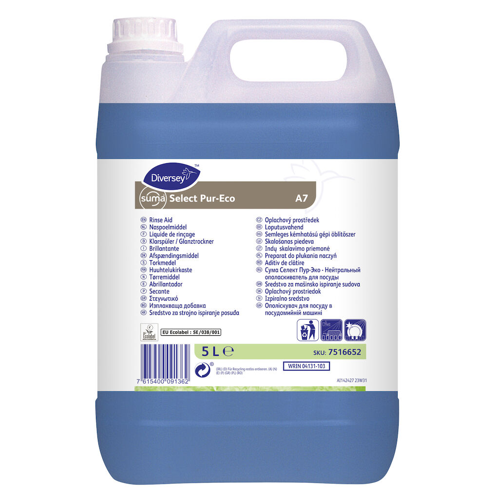 Suma Select Pur-Eco A7 2x5L - Concentrated neutral rinse aid