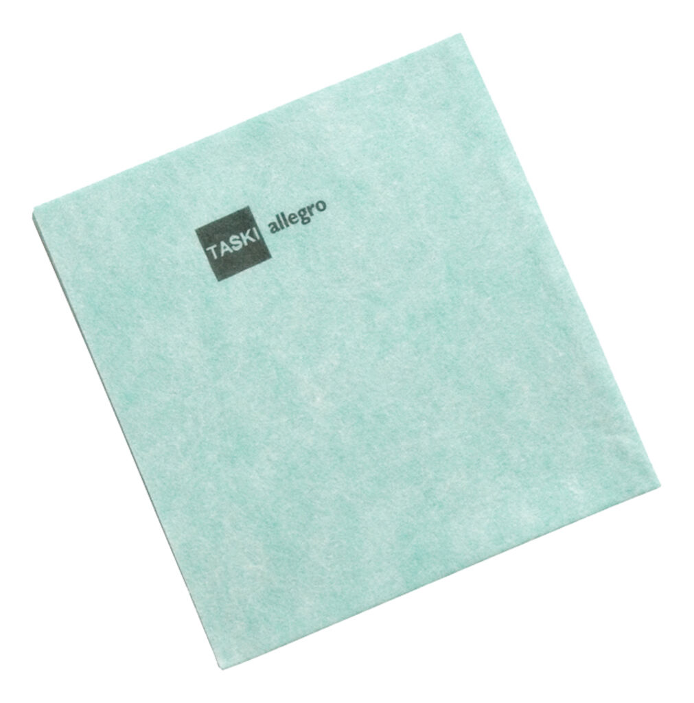 TASKI Allegro reinigingsdoek 100st - 38 x 40 cm - Groen - De professionele en multifunctionele reinigingsdoek