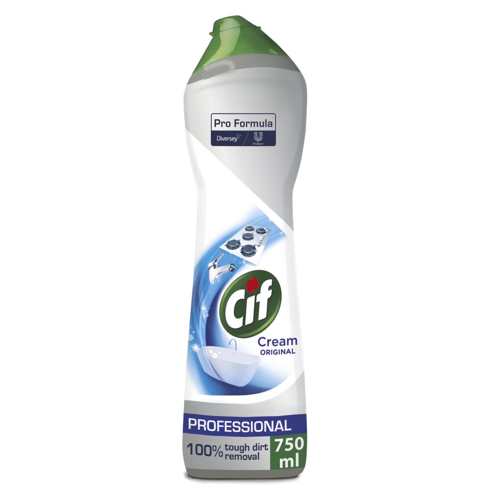 Cif Pro Formula Cream 8x0.75L - Rengöringskräm med naturliga mikropartiklar
