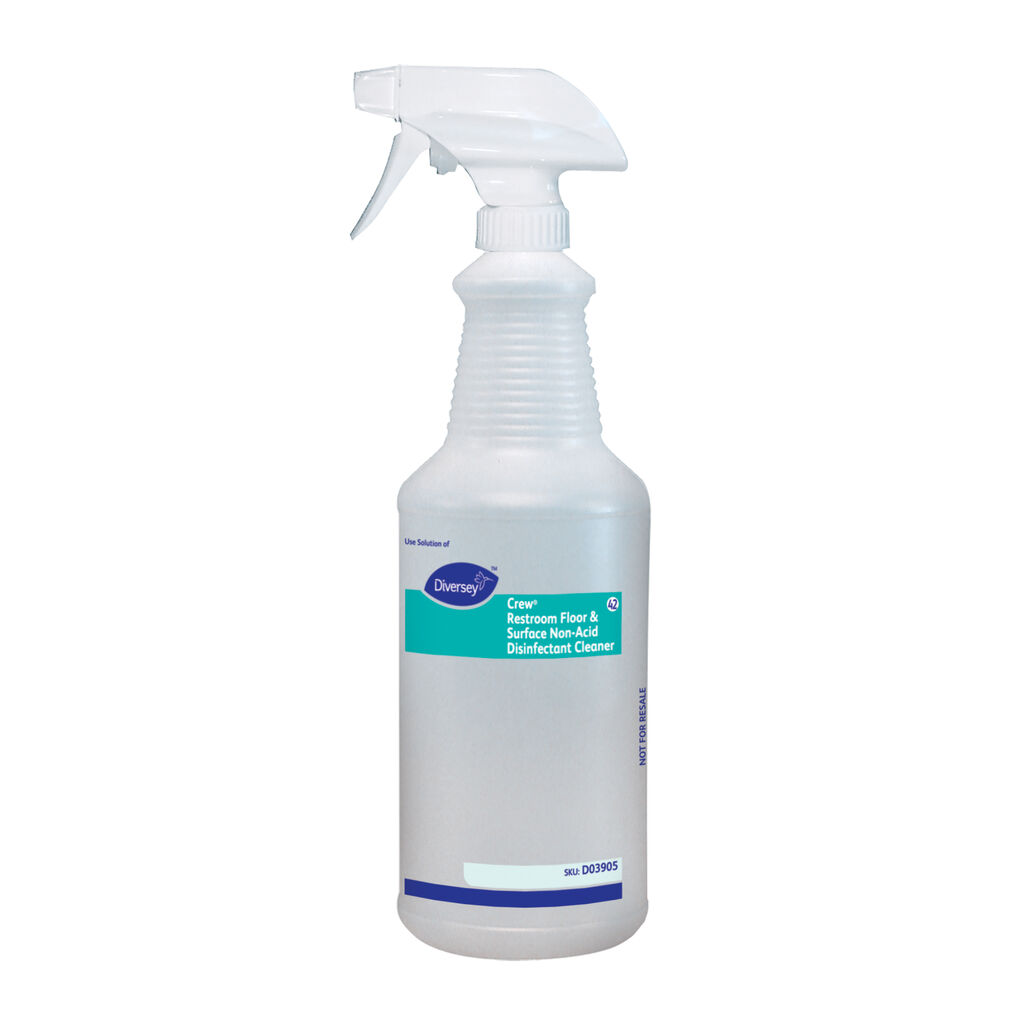 Crew® Restroom Floor & Surface Non-Acid Disinfectant, 1ea, 12/CT - Floor and Surface Cleaner