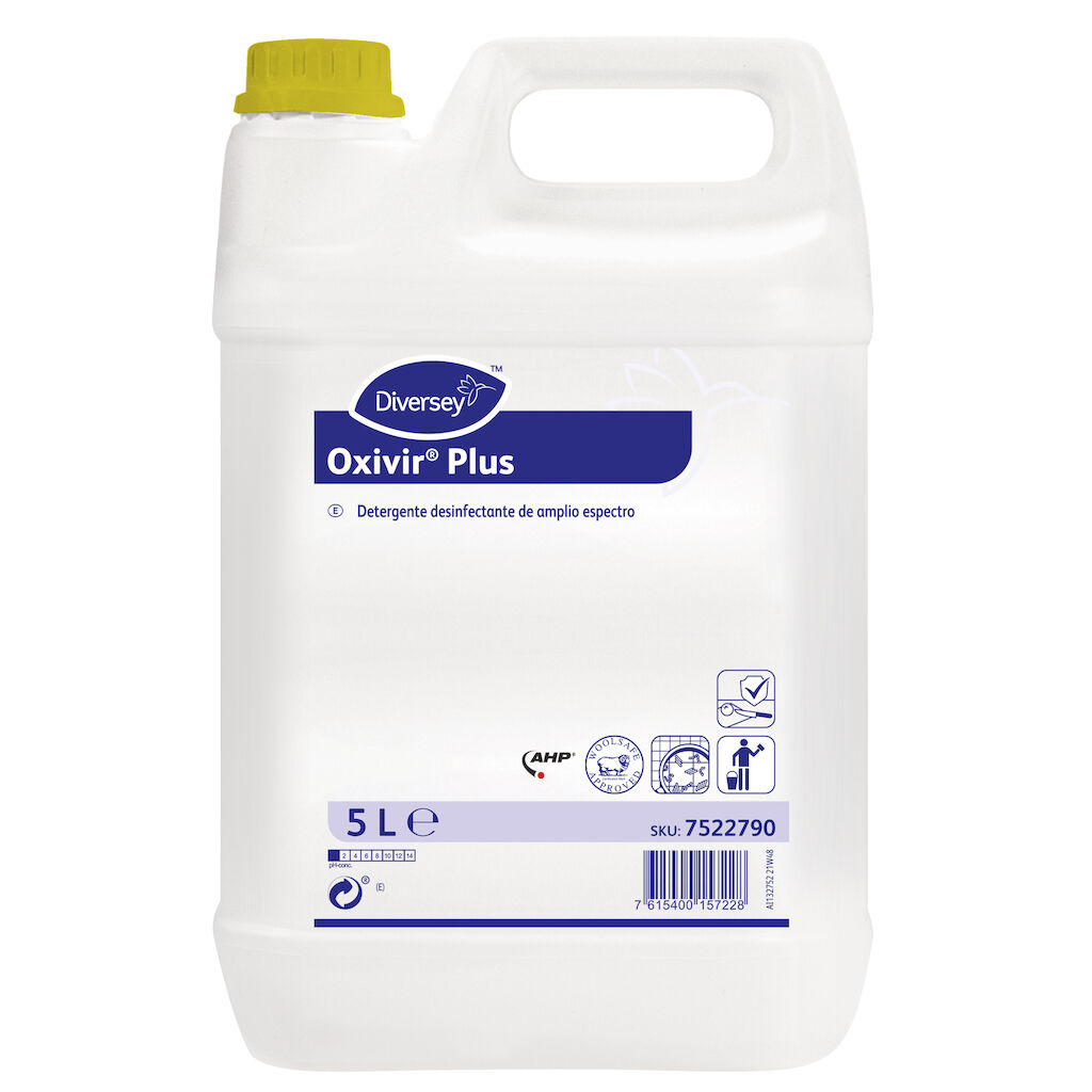 Oxivir Plus 2x5L - Detergente - desinfectante para superficies duras no porosas