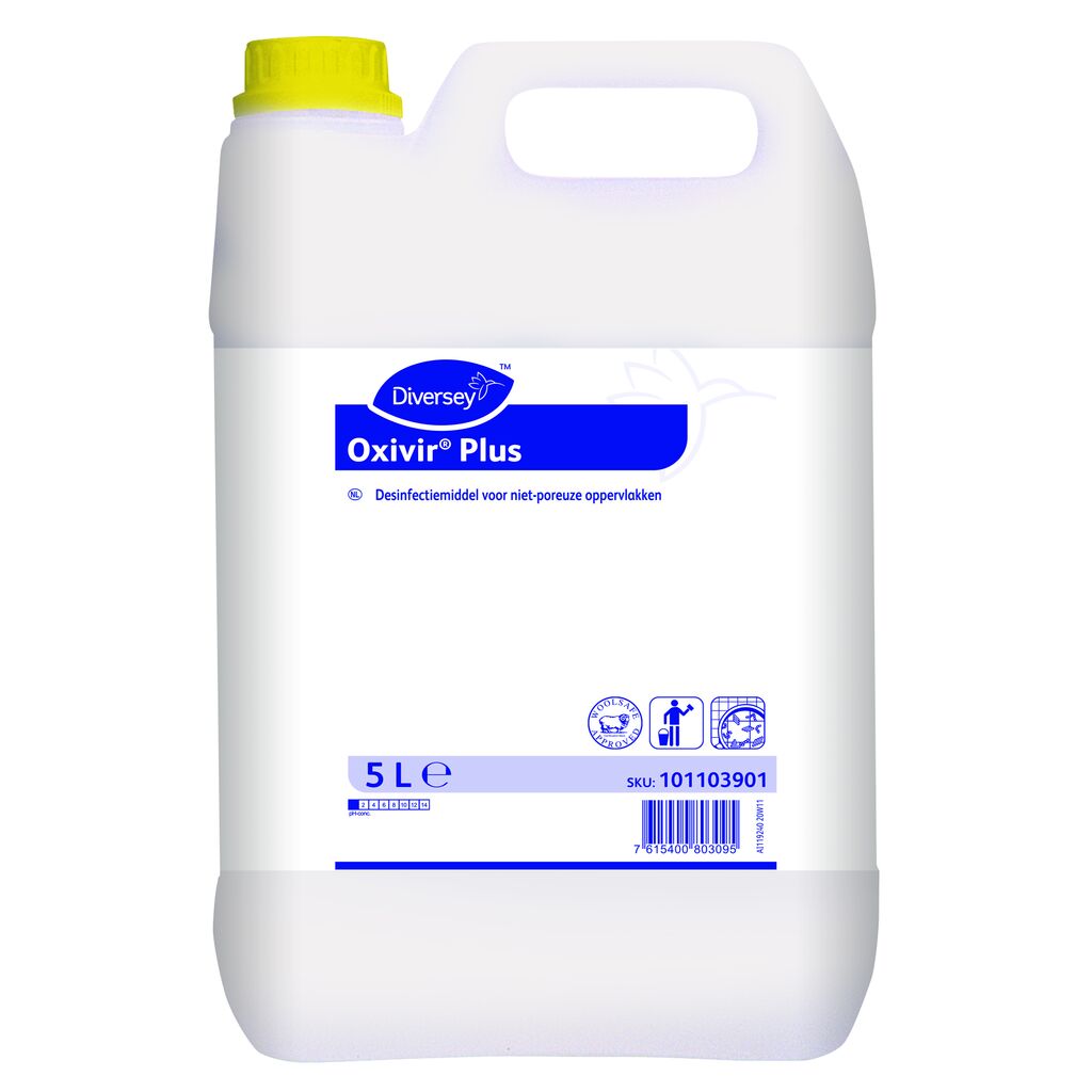 Oxivir Plus 2x5L - Reinigings- en desinfectiemiddel voor niet-poreuze harde oppervlakken
