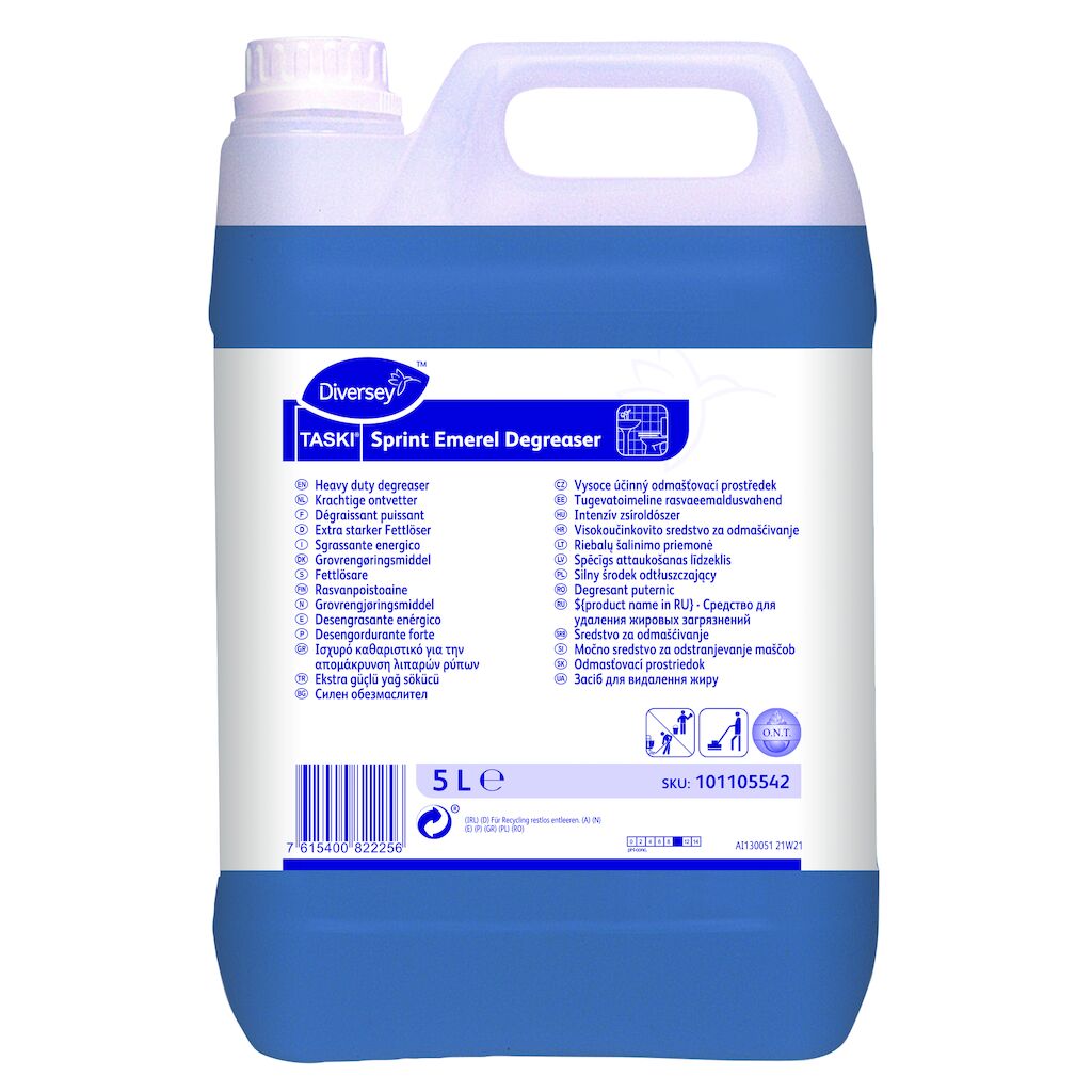 TASKI Sprint Emerel Degreaser 2x5L - Detergente multiuso altamente profumato