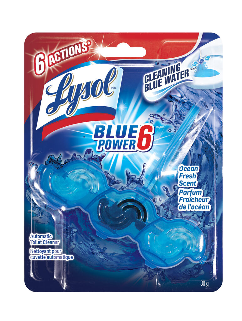 LYSOL® Automatic Toilet Bowl Cleaner In Bowl Blue Power, 1ea, 6/CT