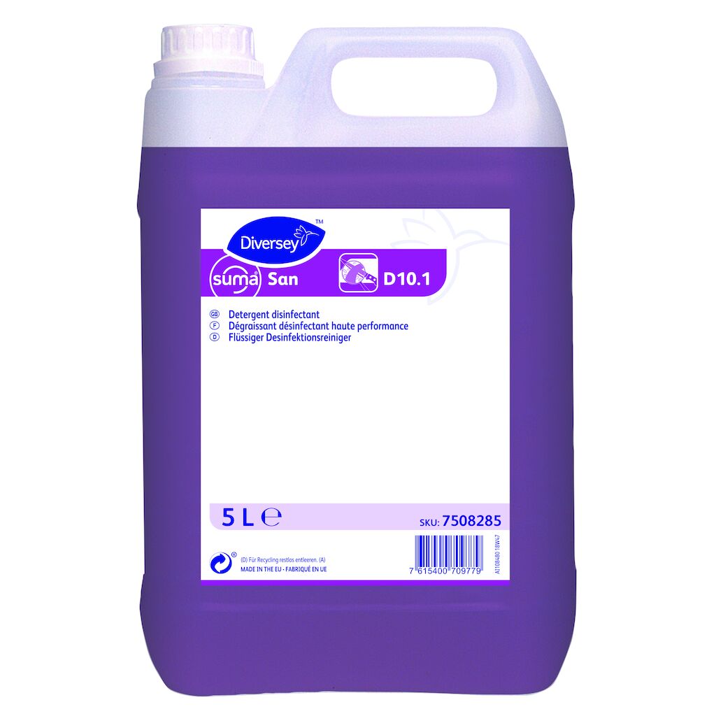 Suma San D10.1 2x5L - Dégraissant désinfectant haute performance à action rapide
