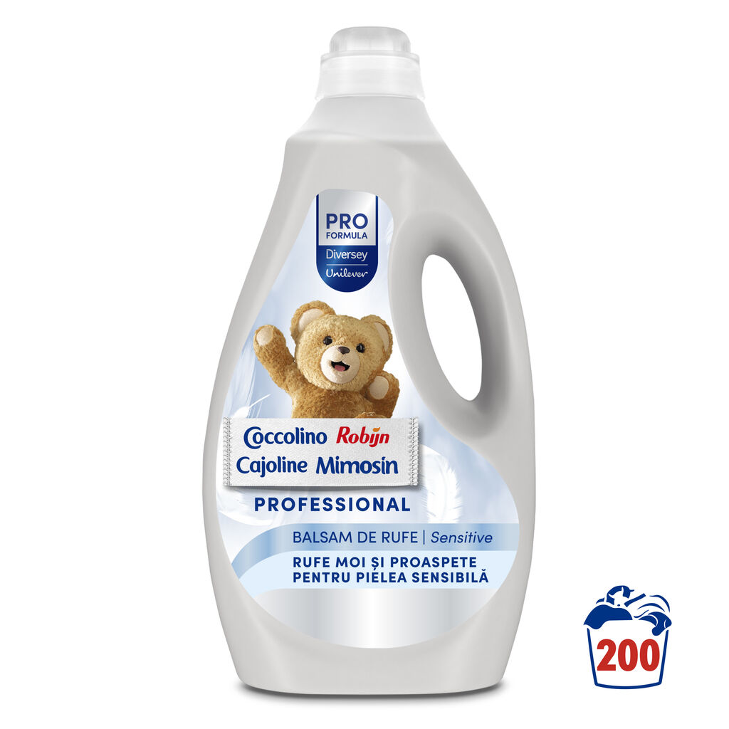 Coccolino Sensitive Professional Balsam de Rufe Concentrat 2x5L - Balsamul de rufe Coccolino de încredere, acum cu un aspect nou și proaspăt.