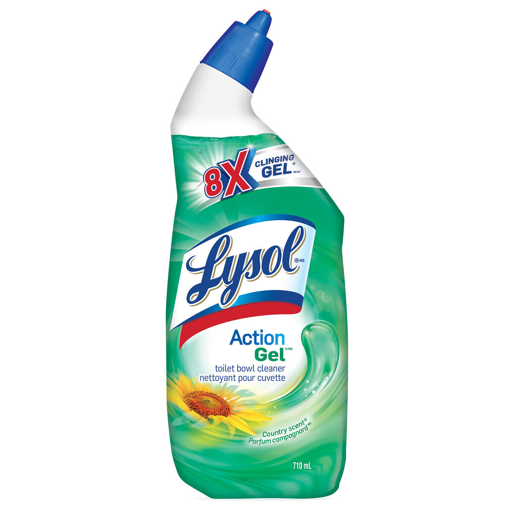 LYSOL® Toilet Bowl Cleaner Action Gel® Country Scent, 710ml, 9/CT