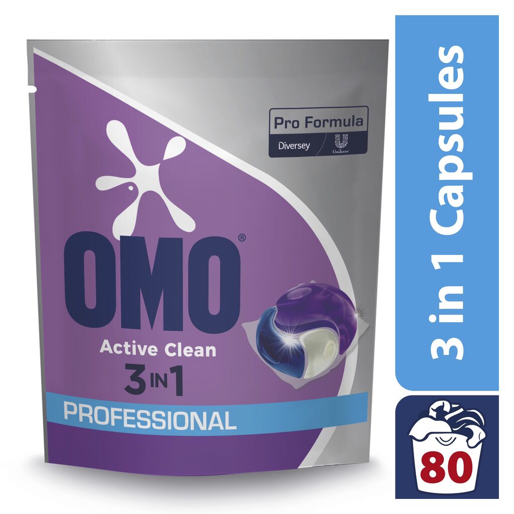 Omo Pro Formula ActiveClean 3in1 Caps 4x80st